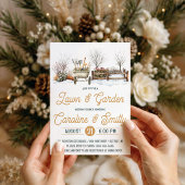 Gartendusche, Brautparty Einladung