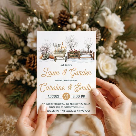 Gartendusche, Brautparty Einladung