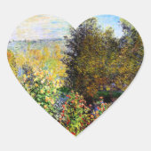 Gartenecke am Montgeron Herz-Aufkleber (Vorderseite)