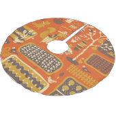 Garteneichhörnchen: Weichteilige Tierwelt Polyester Weihnachtsbaumdecke (Schrägansicht)