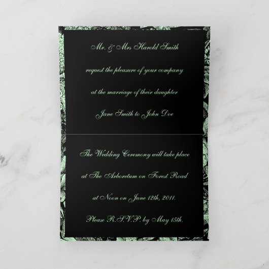 Garteneinladung Einladung (Innenseite)