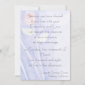 Garteneinladung Einladung (Rückseite)