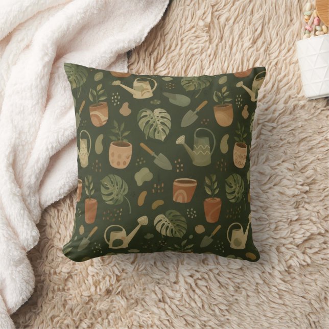 Gartenelemente-Geschenk für Gärtner Erdig Kissen (Decke)