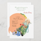 Gartenelemente Party Einladung (Vorne/Hinten)