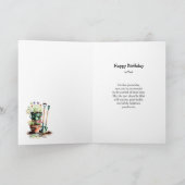 Gartenenthusiasten glücklich Geburtstag Karte (Innenseite)