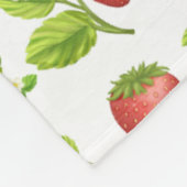 Gartenerdbeeren und Erdbeermarmelade Fleecedecke (Ecke)