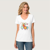 Gartenfee mit Blumen T-Shirt (Vorderseite Vollansicht)