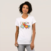 Gartenfee mit Blumen T-Shirt (Vorne ganz)