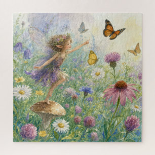 Gartenfee mit Schmetterlingen Puzzle