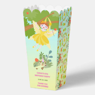 Gartenfee mit tierischen Freunden Geburtstagsfeier Geschenkschachtel