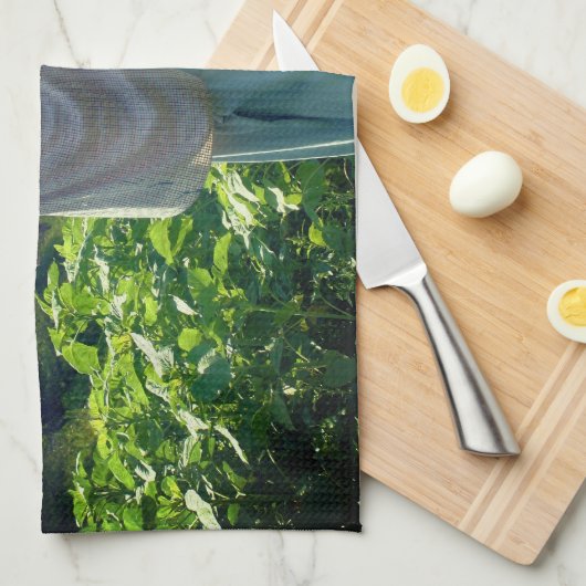 Gartenfeld   geschirrtuch (Viertel Falte)