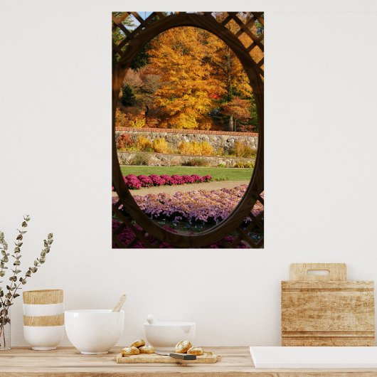 Gartenfenster Poster (Küche)