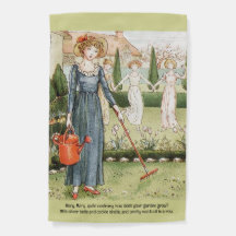 Gartenflagge "Mary Mary Quite Contrary" Greenaway