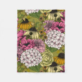 Gartenfloralen 2 fleecedecke (Vorderseite)