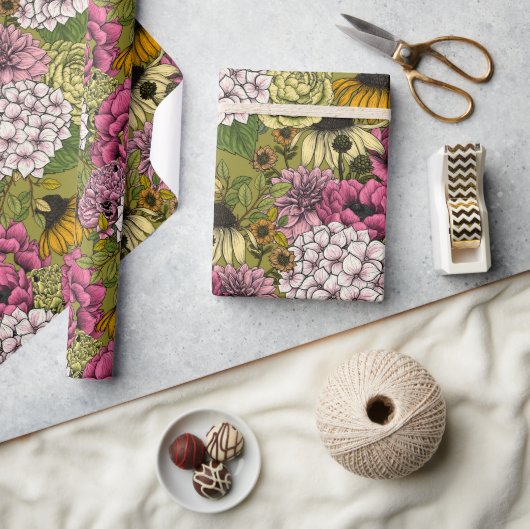 Gartenfloralen 2 geschenkpapier (Basteln)