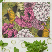 Gartenfloralen 2 geschirrtuch (Gefaltet)