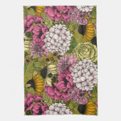 Gartenfloralen 2 geschirrtuch (Vertikal)