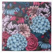 Gartenfloralen Fliese (Vorderseite)