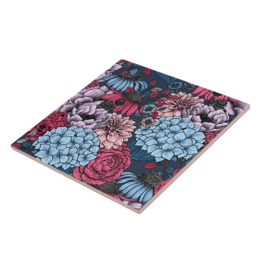 Gartenfloralen Fliese (Seite)