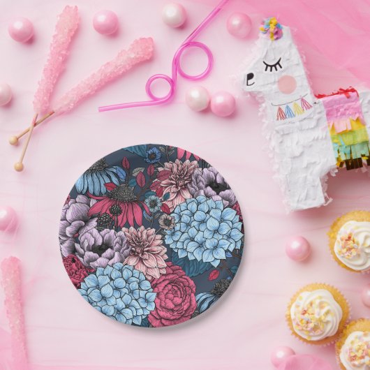 Gartenfloralen Pappteller (Party)