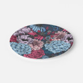 Gartenfloralen Pappteller (Schrägansicht)