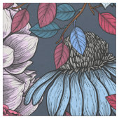 Gartenfloralen Stoff (Nahaufnahme)