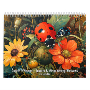 Gartenflüstern – Insekten & Flügel unter Blüten Kalender
