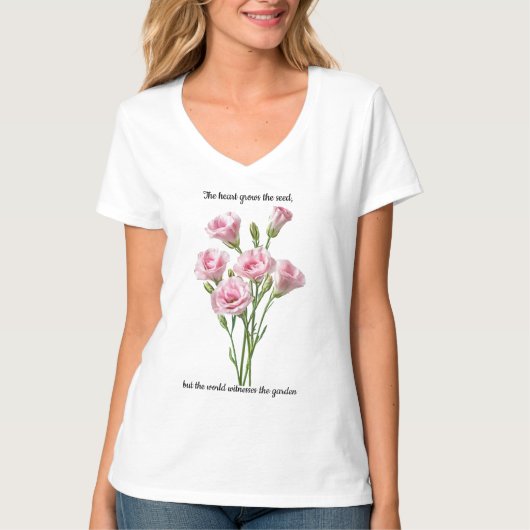 Gartenfreude Blumenstrauß T-Shirt (Vorderseite)