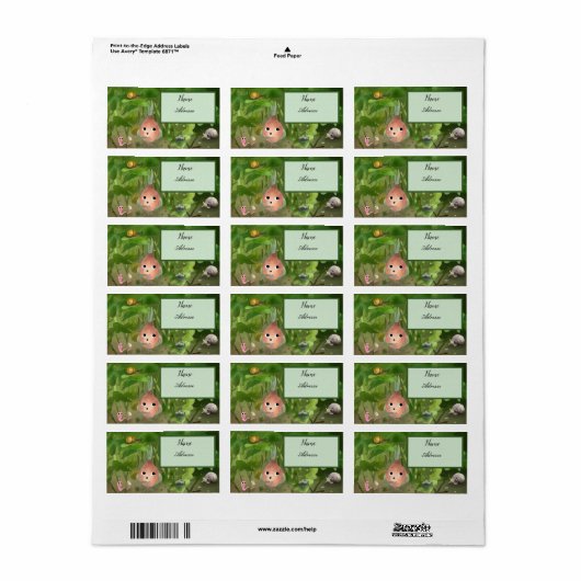 Gartenfreund adressaufkleber (Vorne)