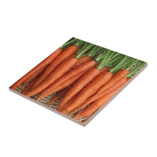 Gartenfrische Heirloom-Karotten Fliese (Seite)