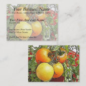 Gartenfrische Heirloom-Tomaten Visitenkarte (Vorne/Hinten)