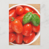 Gartenfrische Tomaten Postkarte (Vorderseite)
