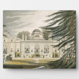 Gartenfront des Chiswick House (Farbgravur) Fotoplatte
