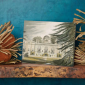 Gartenfront des Chiswick House (Farbgravur) Fotoplatte (Seite)