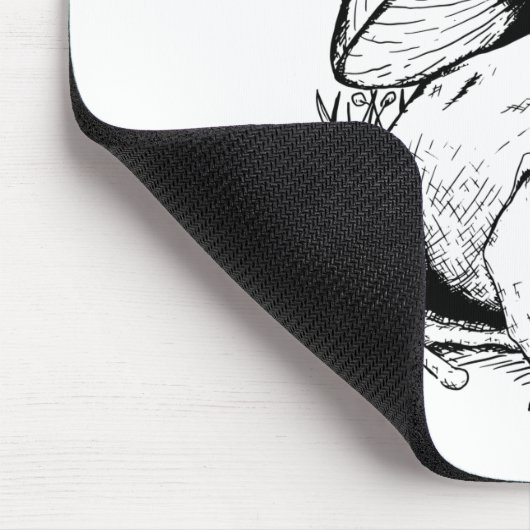 Gartenfrosch unter einem Pilz Mousepad (Ecke)