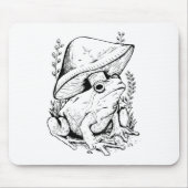Gartenfrosch unter einem Pilz Mousepad (Vorne)