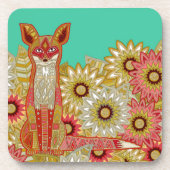 Gartenfuchs Untersetzer (Vorderseite)