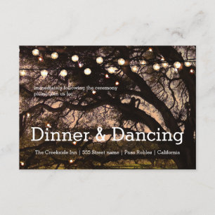 Gartenfunkeln Empfangskarte Begleitkarte