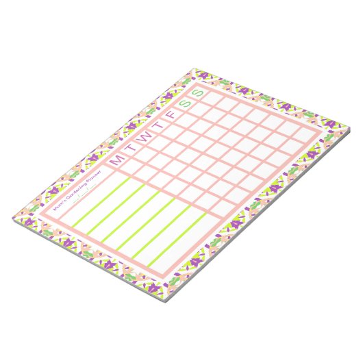 Gartengarten baut Ihren eigenen Planerplan Notizblock (angewinkelt)