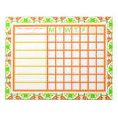 Gartengarten baut Ihren eigenen Planerplan Notizblock (Vorderseite)