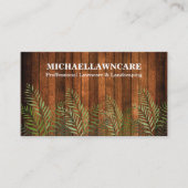 Gartengarten berufliche Landschaft Visitenkarte (Vorderseite)
