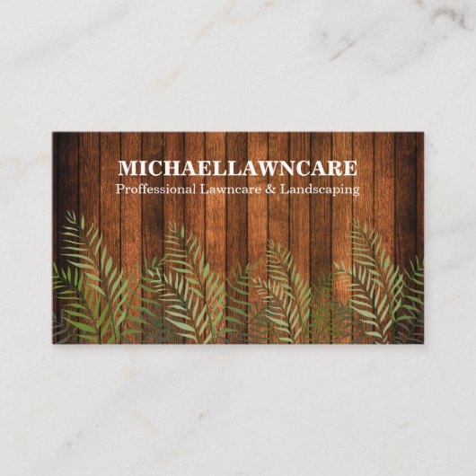 Gartengarten berufliche Landschaft Visitenkarte (Vorderseite)