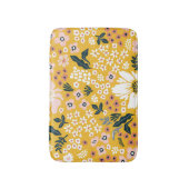 Gartengarten Blume: Gelber Vintager Charme. Badematte (Vorderseite Vertikal)