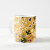 Gartengarten Blume: Gelber Vintager Charme. Kaffeetasse (Vorderseite Links)