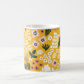 Gartengarten Blume: Gelber Vintager Charme. Kaffeetasse (Mittel)