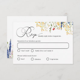 Gartengarten Blume Hochzeitskarte RSVP Karte