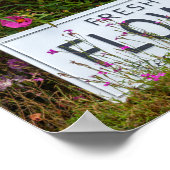 Gartengarten-Blume mit der Blume 0711 Poster (Ecke)