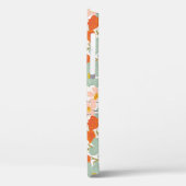 Gartengarten-Blume: rosa, orange nahtlos Case-Mate iPhone Hülle (Rückseite / Links)