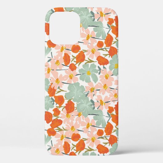 Gartengarten-Blume: rosa, orange nahtlos Case-Mate iPhone Hülle (Rückseite)