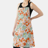 Gartengarten-Blume: rosa, orange nahtlos Schürze (InSitu)